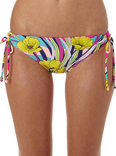 Roxy 70S Lowrider Tie Side bas de bikini imprimé floral exotique pour femme taille S