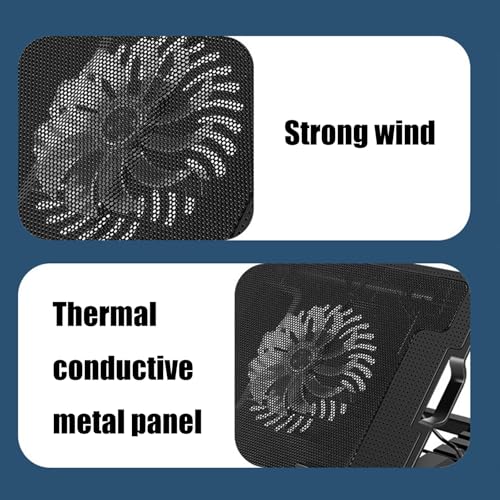 Base para Laptop Ajustable con Ventilador y 2 Puertos USB miniatura 4