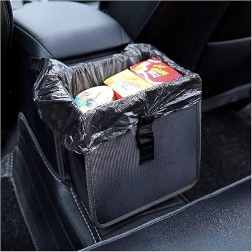 Papelera para Coche Evita Manchas Dacia Bigster Bolsa Impermeable con Tapa Antiderrame Negra 2