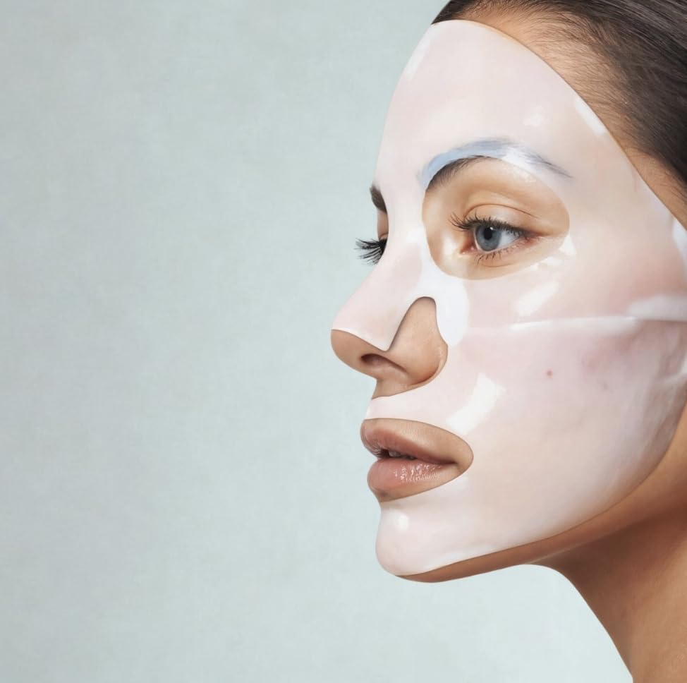 Korean Skincare Mascherine di collagene - Trattamento Spa - 6 pezzi - Bio-collagene e acido ialuronico - Pelle di vetro - Maschera viso anti-età