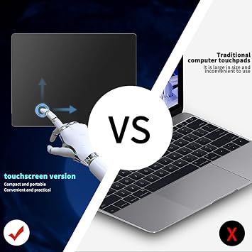 USB Wired Multi-Touch Trackpad Slim Touchpad Mouse for Window Desktop/Laptop/Notebook Computer PC Black