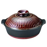 Amazon.co.jp: 蒸し土鍋 9号 IH 菊花 瑠璃釉 : ホーム＆キッチン