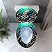 Elongated Toilet Seat Teal Blue Ocean Octopus Coral Reefs Art Resin Toilet Seat Easy to Install Quietly Close Quick Release Hinges Decorative Toilet Seat with Cover