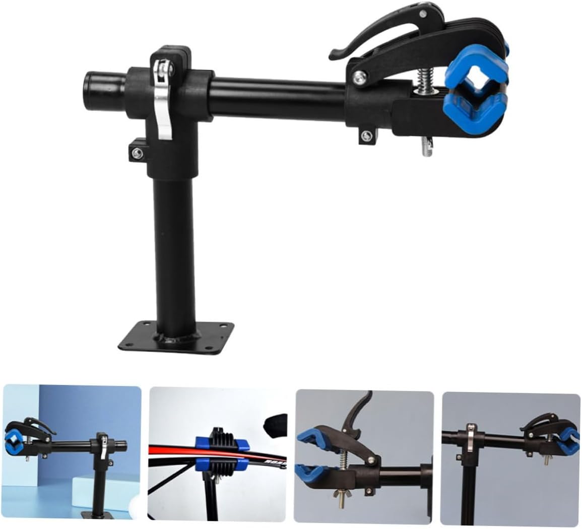 Kisangel Wall-mounted Bike Display Rack with Pad Garage Bike Holder for Mountain Road Folding Easy to Install Storage for Indoor Organization