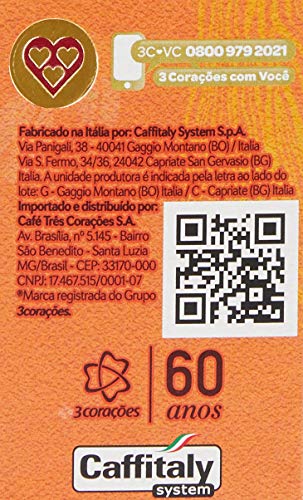 Cápsula de Café Espresso, Tanzânia, Regiões Do Mundo, 10 Cápsulas, Tres, 3 Corações