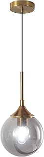 25 Dining Room Decor Ideas with a Modern Glass Table 31 KCO Lighting Modern 1-Light Globe Pendant Light Mid Century Large Single...