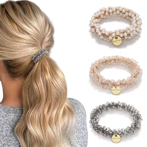 JEYORZY 3 Pezzi Elastici Capelli Donna, per Donne e Ragazze, Codini per Capelli Donna