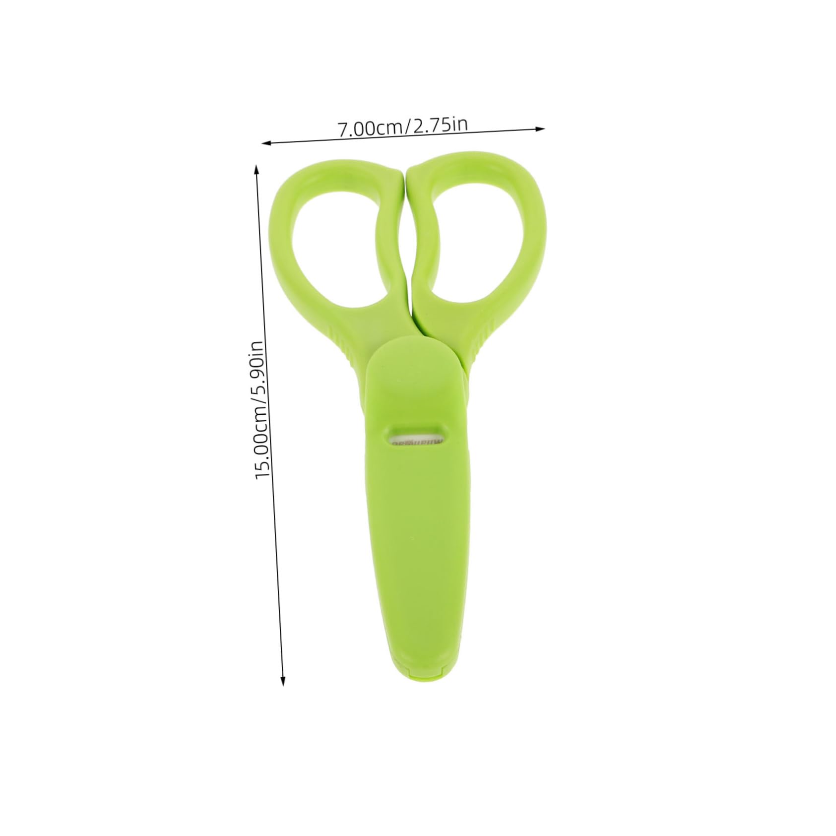 BESTonZON Infant Food Cutting Scissors Green Ceramic Blade Portable Multipurpose Easy to Clean Toddler Shears