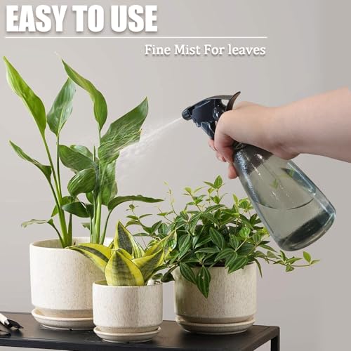 17oz/500ml Empty Plastic Spray Bottle for Cleaning Solutions, Refillable Spray Bottle with Adjustable Nozzle for Hair, Gardening, Cleaning4