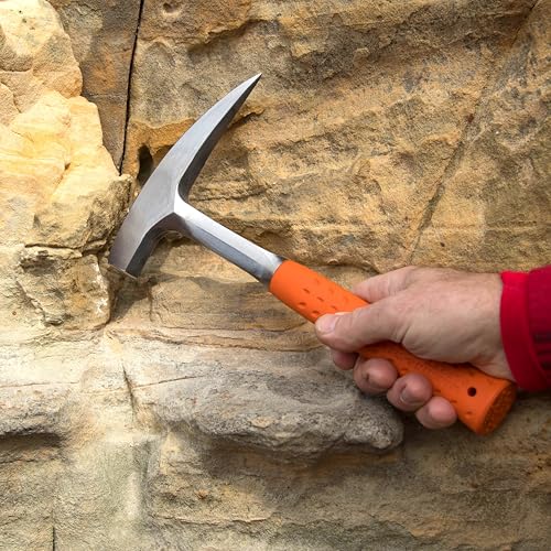 Marteau géologique Estwing rock pick orange outil de prospection