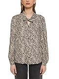 ESPRIT Muster-Longsleeve mit Schluppe, LENZING™ ECOVERO™