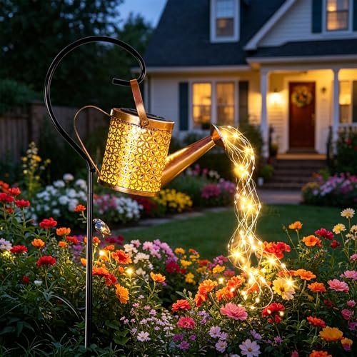 Solar Watering Can Lights, Solar Lights Outdoor Decor, Garden Decor Lights, IP65 Waterproof Hanging...