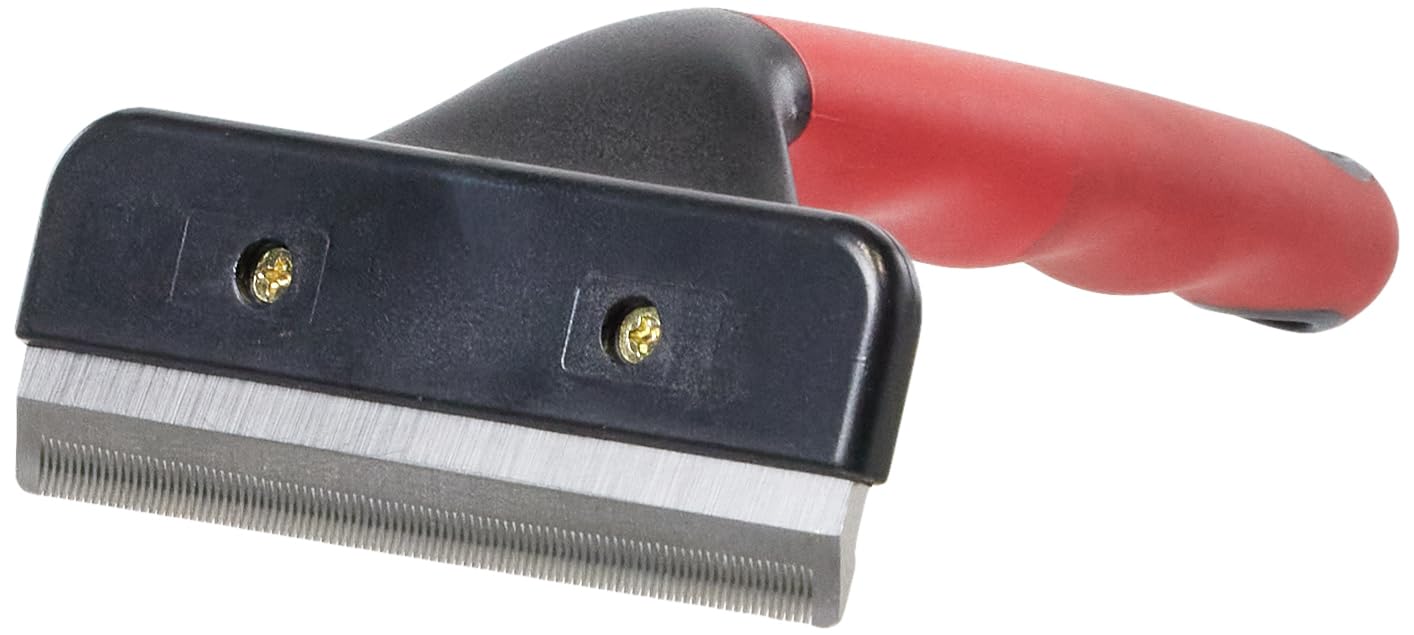 Ferplast Peine para subpelo para perros y gatos, recortador para perros y gatos, elimina el pelo muerto, apto para pelo corto y mediano, M
