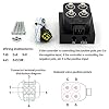 12V Solenoid 4-Valve Air Ride Suspension manifold valve with Control Panel Ship Type Switch, equipped with three display air pressure gauge