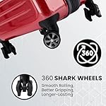 Spyder Rails Expandable Hardside Upright Suitcase with 360° Spinner Wheels, TSA Approved Lock (Red, Carry-On) - Image 3