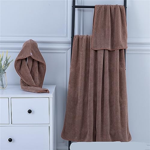Gorro para cabello seco y toalla de baño para evitar el pelo húmedo en la espalda 2