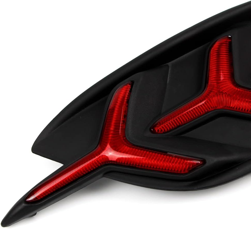 Dreamseek LED Trunk Bumper Light for Honda Civic Sedan (10th Gen) 2016-2022 Rear Driving Brake Turning Lamp with Dynamic Sequential Function Fish Bone Style (RED Lens)