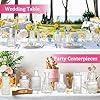Vase Bourgeon Lot De 6 Mini Vases En Verre Transparent - 13x5cm - Vases Décoratifs Pour Fleurs Fraîches Et Centre De Table Vase En Verre Petit Format