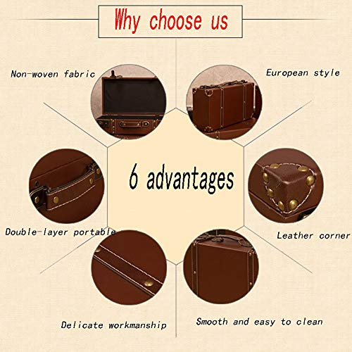 Valise vintage en cuir solution rangement esthetique contre le desordre - 5