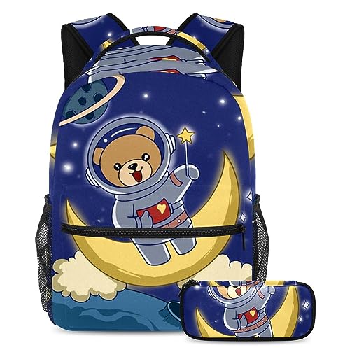 Sac à dos Space Bear de 40cm pour voyage étudiant et sorties de week-end