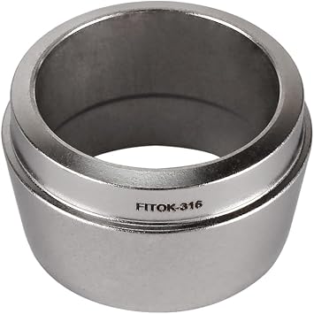 316 Stainless Steel Ferrule for Single Ferrule Compression Tube Fitting 1/2 Tube OD, SS-SF-FL8 (Pack of 10)