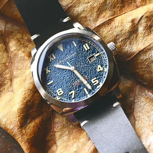 Image of Spinnaker Men's 42mm Hull California Automatic Watch with Leather Strap SP-5071