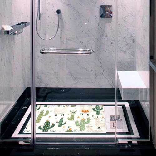 Alfombrilla de baño con diseño absorbente de secado rápido y larga 7
