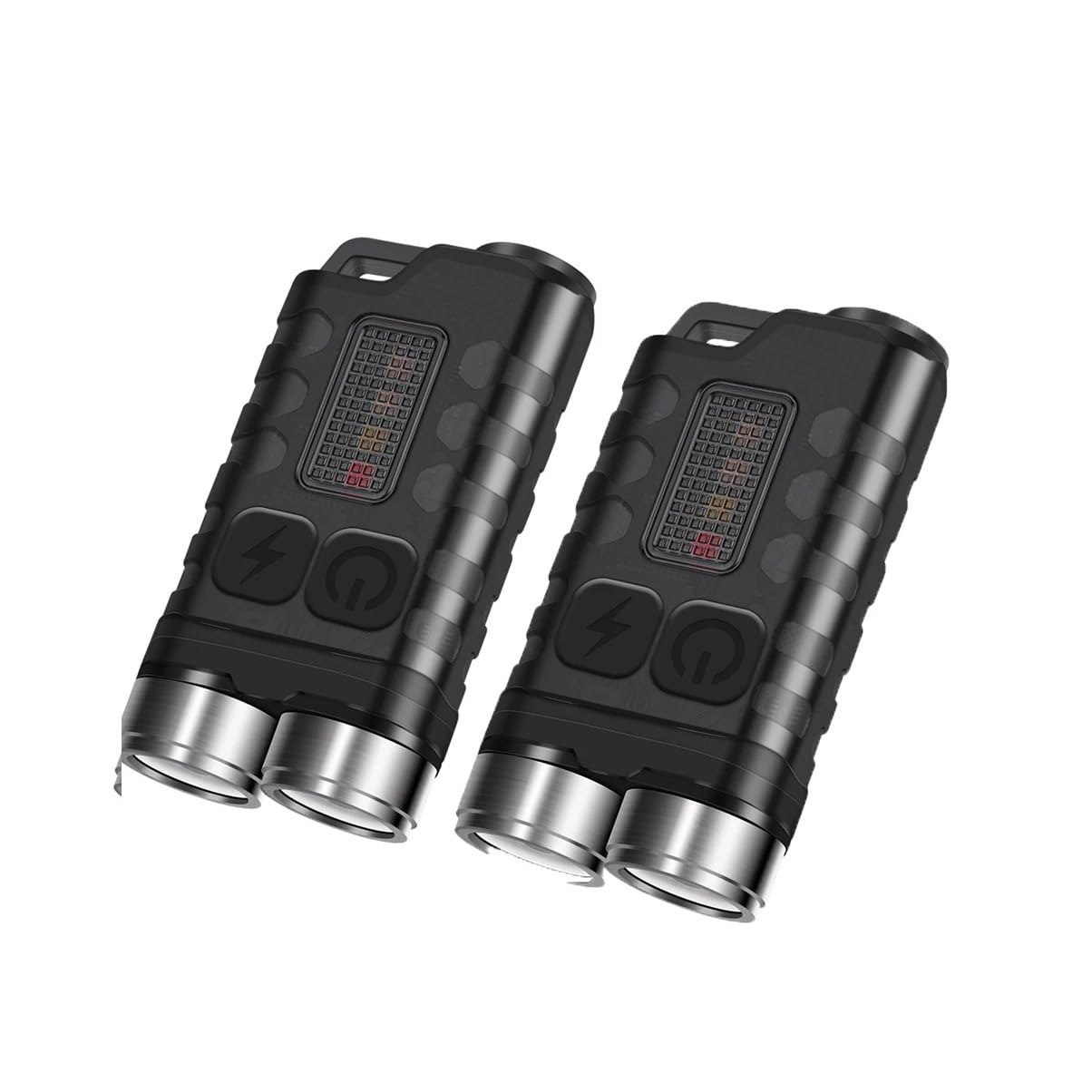 Llavero LED V3, linterna portátil, luz de trabajo, minilinterna recargable tipo C con imán UV, linterna de bolsillo for acampar(V15 Fluorescence)