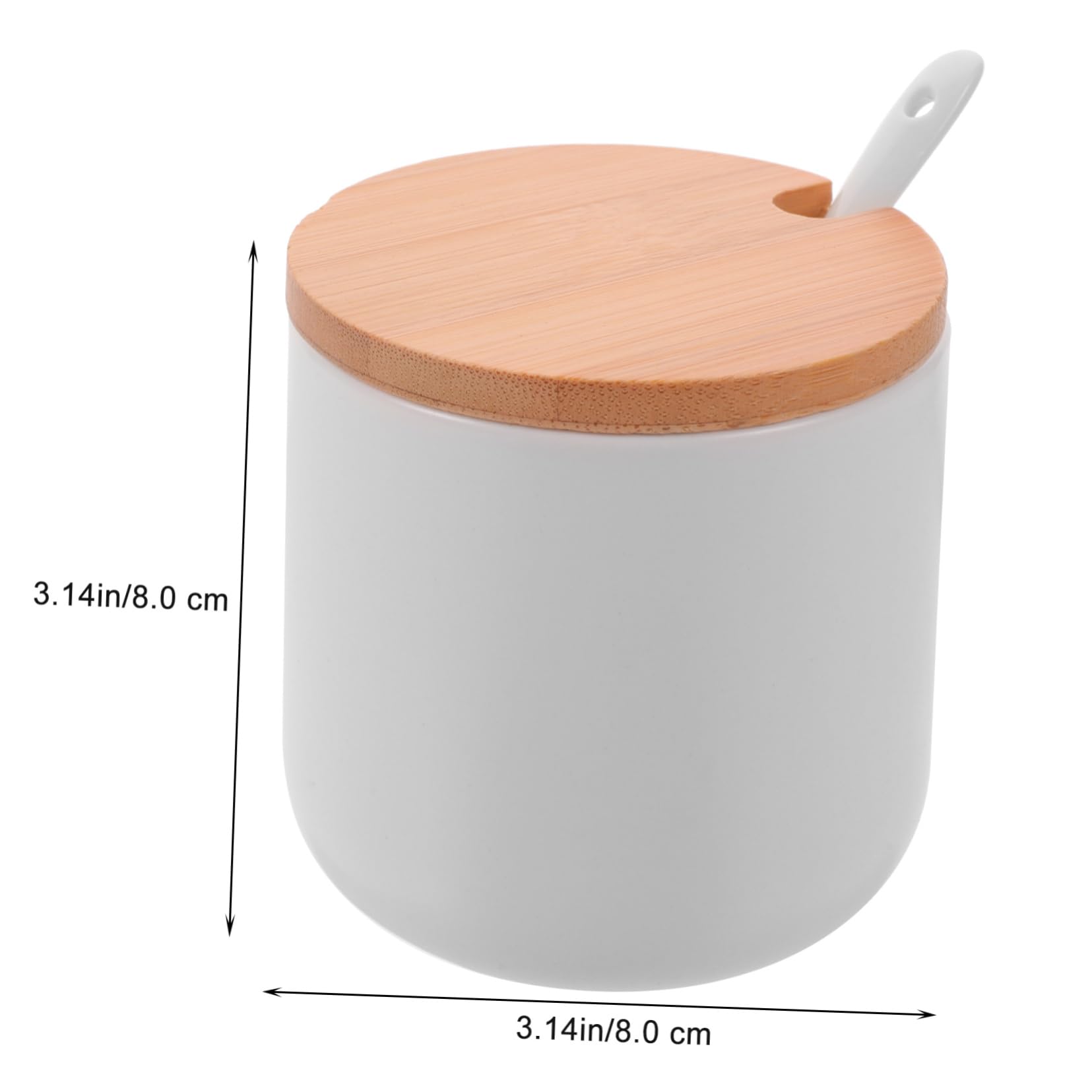 Cabilock Spice Jar Organizer Ceramic Condiment Storage Jar Tray Salt Bowl Easy to Clean Kitchen Supplies