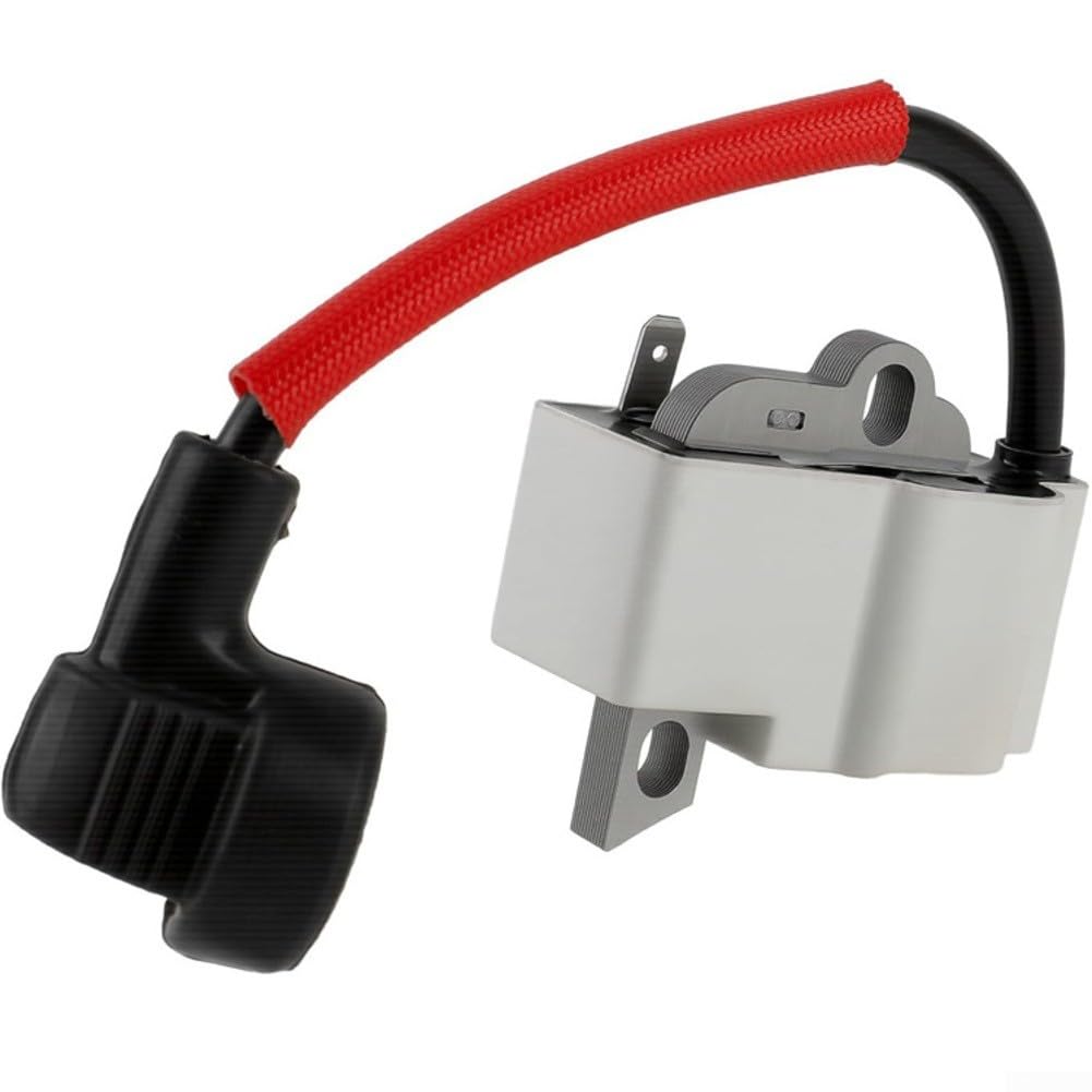 Ignition Coil, Compatible with DCS4301 DCS4300 CS3501 PS421 PS420C PS351 PS350 Chainsaw Parts, Black PVC Replacement