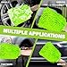 INFICRIME Car Wash Mitt, 2 Pack Premium Chenille Microfiber Wash Mitt, Scratch-Free & Lint-Free, Rich Foam, Highly Absorbent, Perfect for Car Washing and Detailing, 7.12''X10.14''