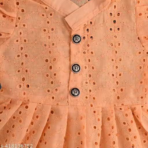Image of Summer and all seasons girl and baby girl cotton dress |||baby girl,cotton frock