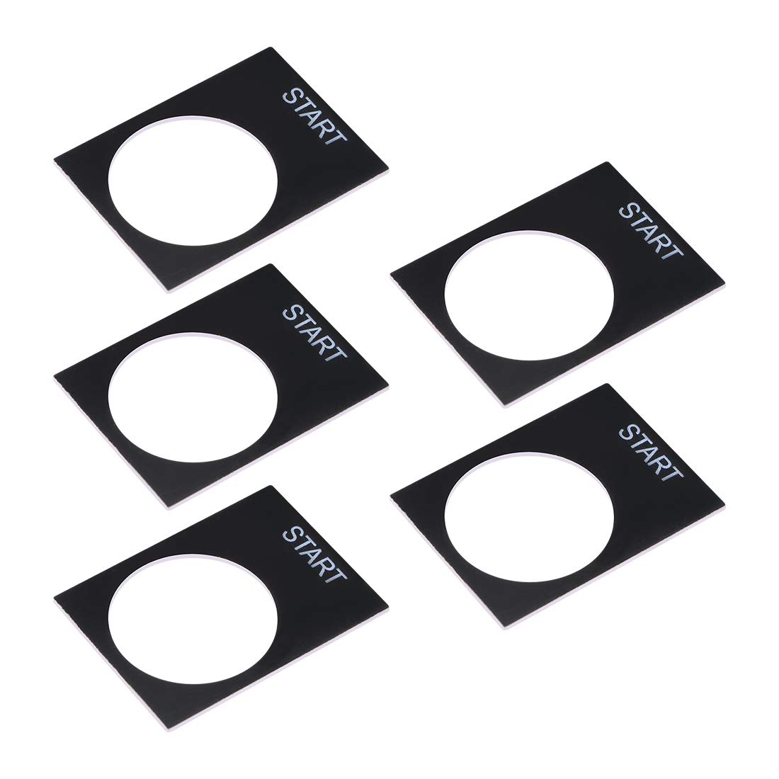 uxcell 5pcs 25mm Diameter Plastic Push Button Switch Indicator Notice