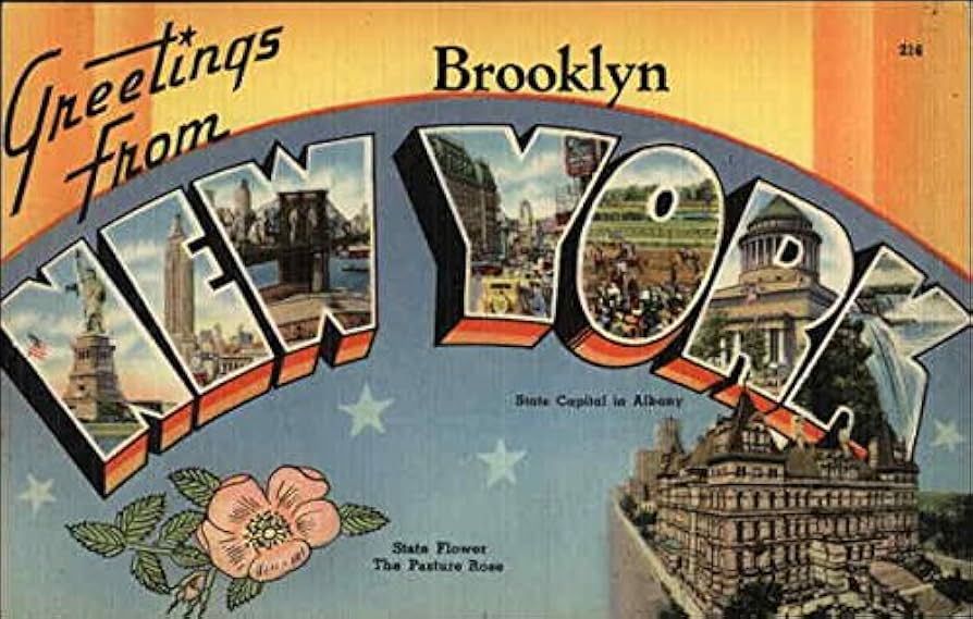 A. WITTEMANN　お土産の本とポストカード ニューヨーク州ブルックリン A. WITTEMANN お土産の本とポストカード ニューヨーク州ブルックリン