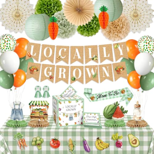 Decoraciones de baby shower fáciles de montar con pancarta y centros de mesa