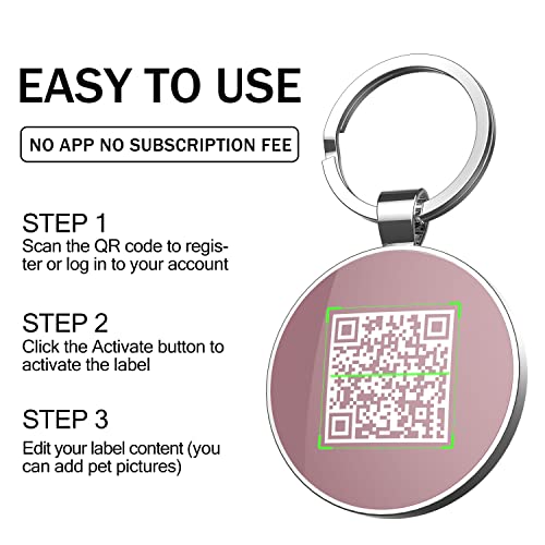 Disontag Qr Code Dog Tags, Personalized Dog Tags For Pets, Dog Id Tags, Dog Name Tags, Online Pet Page Prevent Lost/Modifiable Poodle Gifts #TOP2