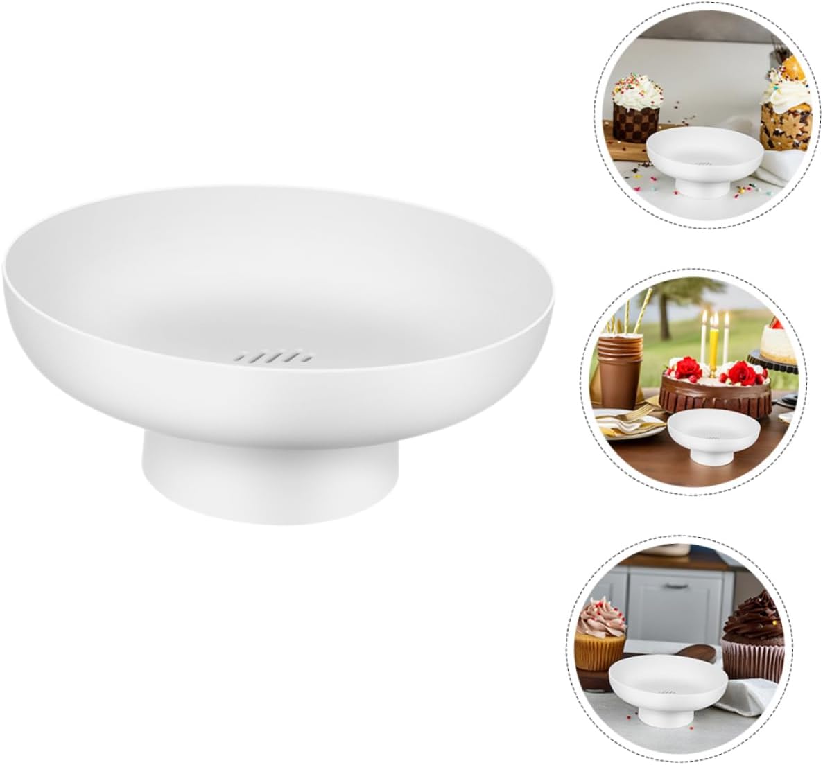 VALICLUD 2Pcs Decorative Footed Fruit Bowl Modern Kitchen Organizer and Snack Rack for Home Office Versatile Round Bowl Holder for Fruit Display and Elegant Storage