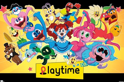 Poppy Playtime - Group Wall Poster, 34L x 22.4W, Unframed Version