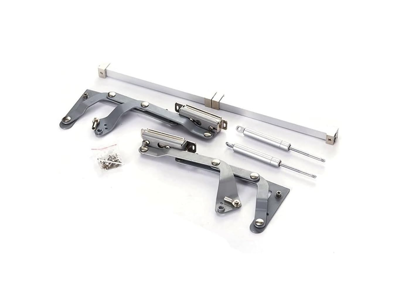 Yilmvany One Color Gases Operated Vertical Lift Hinge Heavy Duty Silver Finish, 500-900Mm