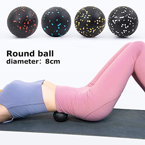 Bolas de massagem de amendoim da Topmontain, bola de lacrosse, bola de miofascia, bola de exercício