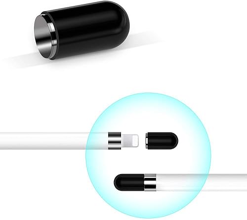 Miniatura 10 de TITACUTE Tapa magnética de repuesto para Apple Pencil para Apple Pen Stylus para iPad Pro de 10.5 pulgadas, 12.9 pulgadas, 9.7 pulgadas, color blanco