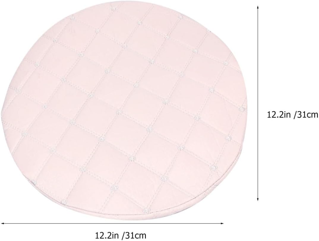 Zerodeko Cotton Round Stool Cover with Quick Slip on Fit for Home Bars