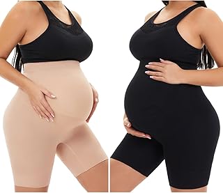 QEAUTY LAB Pregnancy Underwear High Waisted Mid Thigh To Prevent Irritation - - XX-Large Price In India
