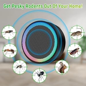 Mini ultrasonic pest repeller 2024 upgraded 360° indoor mouse repellent ultrasonic plug in ultrasonic rodent repellent for house effectively repels mouse rodent roach mosquito black 2 pack   cucciolini doodles