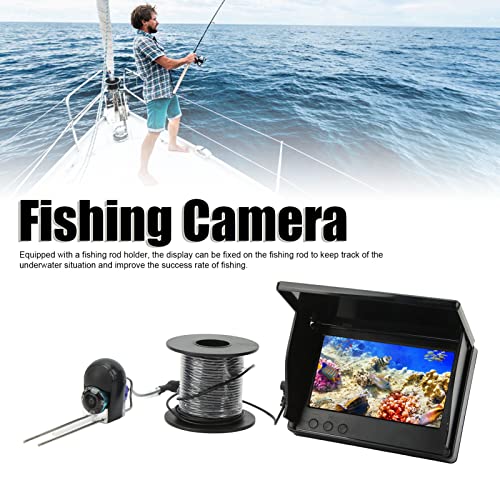 Câmera de pesca, tela HD de 5 polegadas IPS Full View câmera de pesca subaquática 0,34 MP ABS (30 m)