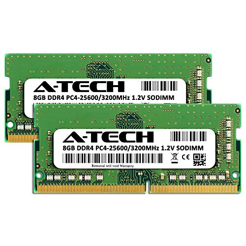Image of A-Tech 16GB (2x8GB) DDR4 3200 MHz SODIMM PC4-25600 (PC4-3200AA) CL22 Non-ECC Laptop RAM Memory Modules