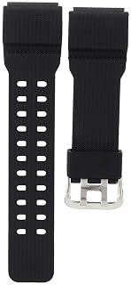 Watch Bands, 15mm Soft Pu Watch Wrist Strap Belt Replacement Fit for G Shock GG 1000 GWG 100 GSG 100 (Black)