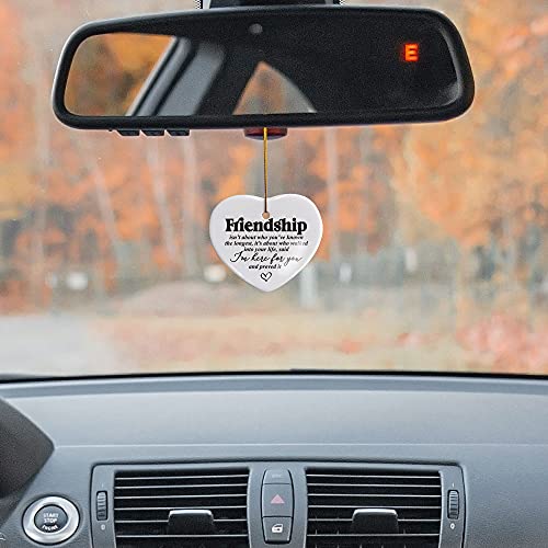 For Women, Friendship I Am Here For You, Ornament Keepsake Sign Gift For Friend, Ceramic Heart Shaped Plaque Birthday Christmas Graduation Friendship Gift For Women Friends #TOP3
