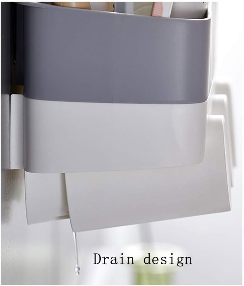 Toothbrush Cup Holder - Simple Bathroom Wall-Mounted Mouthwash Set Wall Rack(Blue)