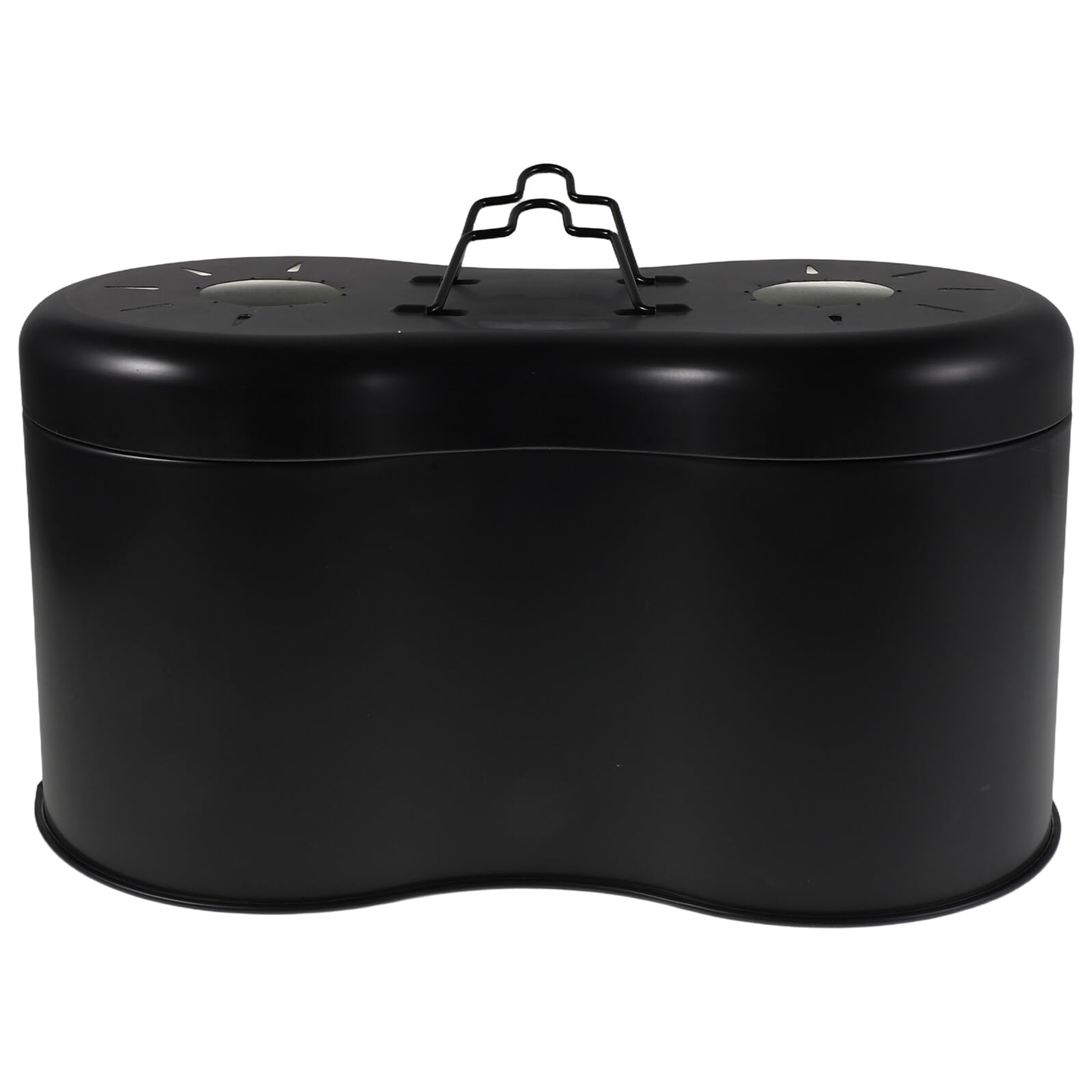 Artibetter Portalampada per Rettili Doppio Riflettore in Alluminio Nero ad Alta Efficienza per Lucertole e Serpenti in Terrario di Vetro